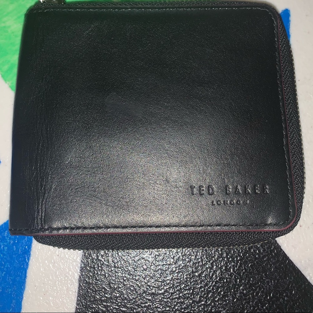 Ted Baker black bifold zip up wallet BRAND NEW
